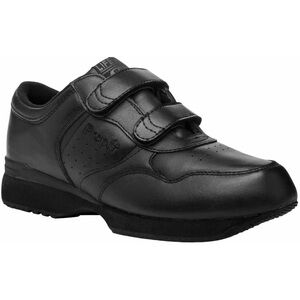 Propet "Leisure Walker Strap" Walking Comfort Shoes Mens Black Leather #M3715